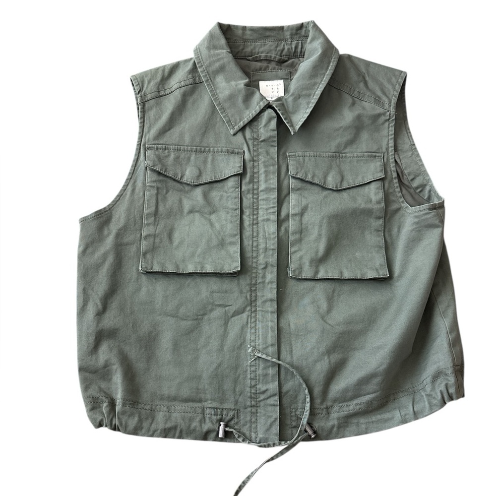 A New Day Green Utility Vest Sz S